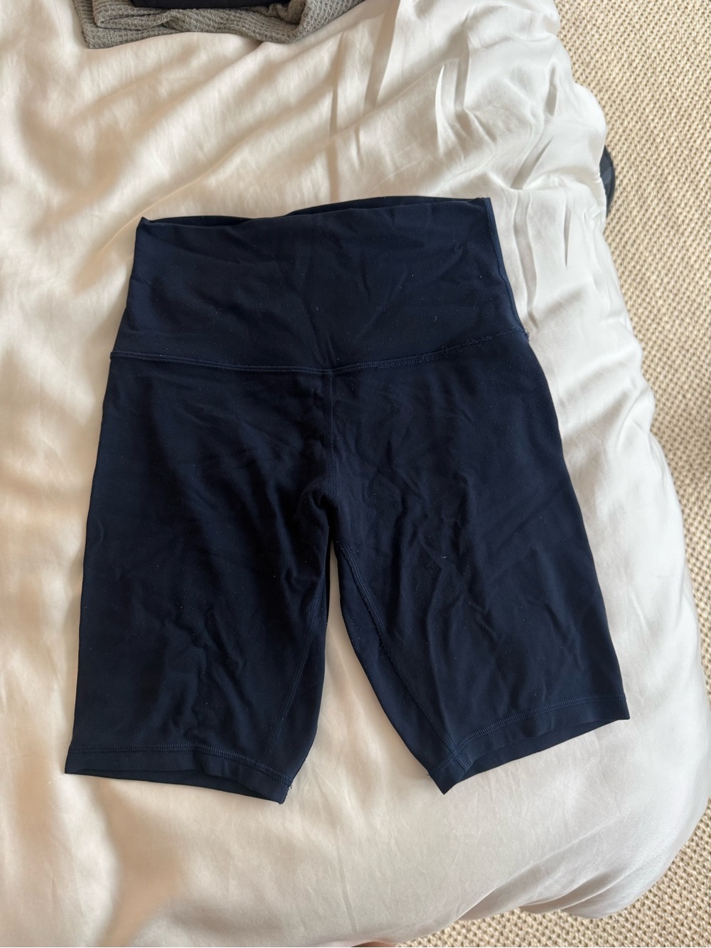 Lululemon navy blue biker shorts